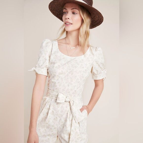 Gal Meets Glam for Anthropologie Iris Floral Jumpsuit 0 NWOT - Picture 4 of 15